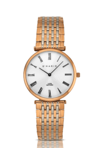 Reloj D’Mario ZS0110G Metálico Bicolor Oro Hombre