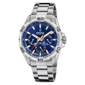 Reloj Festina F20623/2 Azul Correa De Acero Inoxidable Hombre