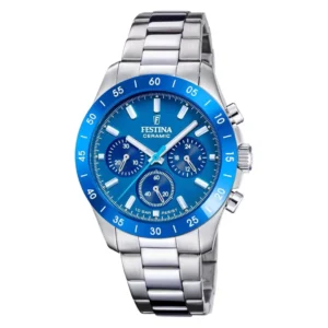 Reloj Cronografo Unisex Festina Ceramic F20693/4 – Plateado