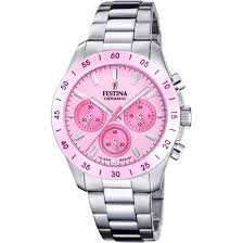 Reloj Cronografo Para Mujer Festina Ceramic F20693/2 – Plateado