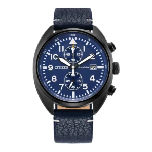 Citizen Sport Casual Cronógrafo Cuero Azul CA7048-08L