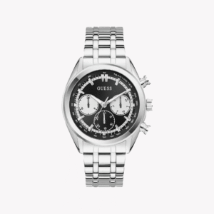 Reloj Guess Vigor Silver-Tone Black Dial Men’s Watch GW0971G1 para Hombre